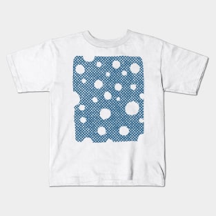 Scruffy Blue Spots Kids T-Shirt